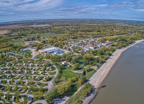 Winnipeg Beach is a popular Tourist Destination with a Provincial Park on Lake Winnipeg