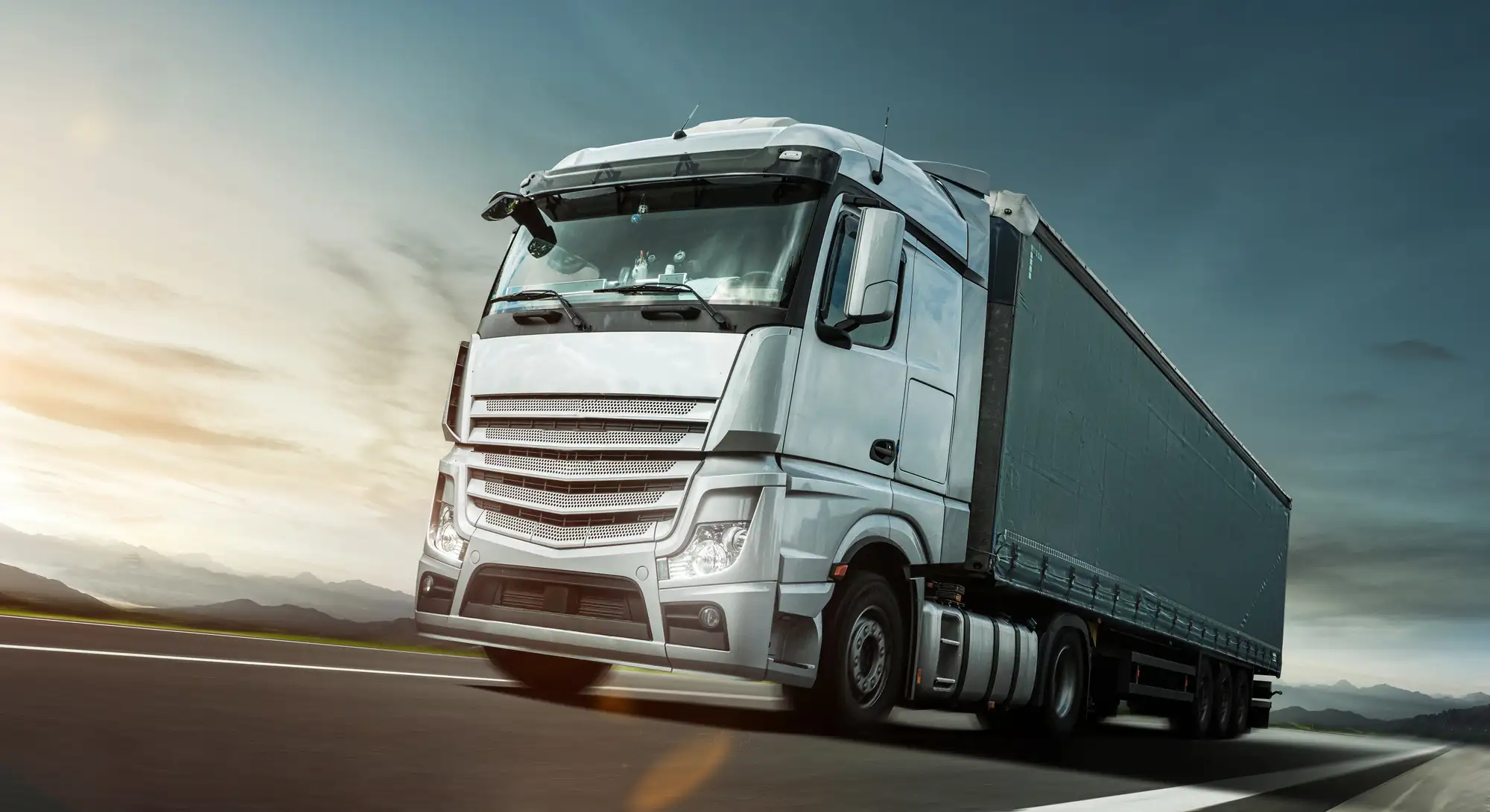 Commercial Truck on Highway